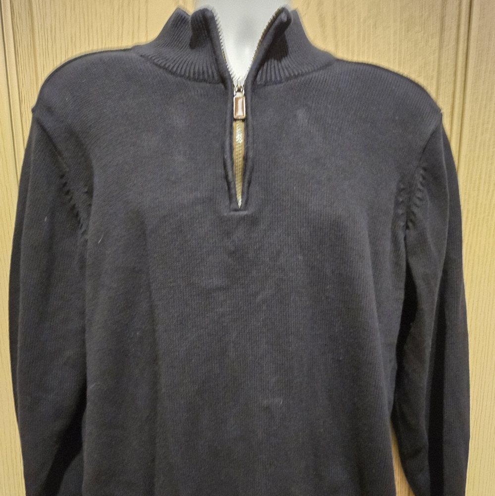 Haggar 1/4 Zip Pullover Sweater Large